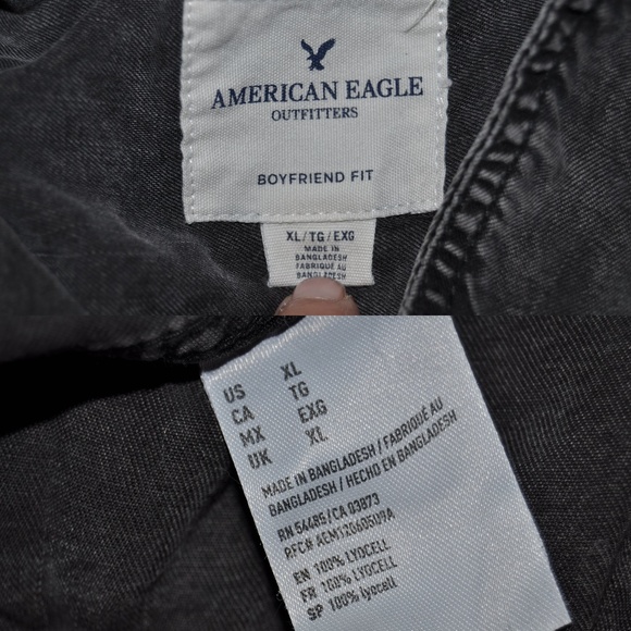 AEO Boyfriend Paint-Splattered Utility Shirt [F2] - Picture 8 of 8